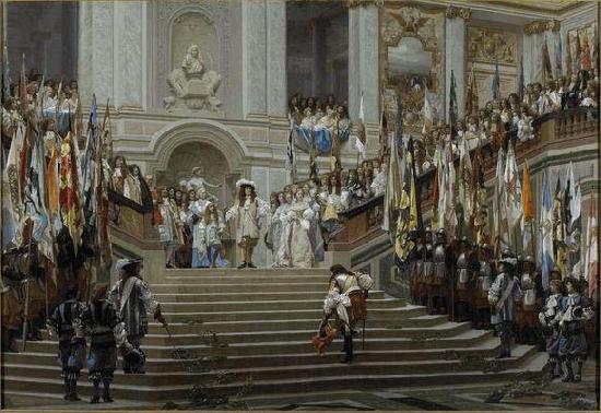 Reception of Le Grand Conde at Versailles, Jean-Leon Gerome